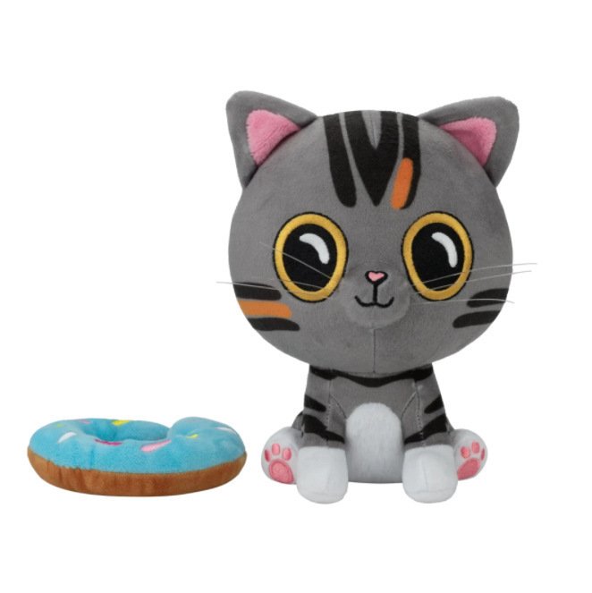 Cute 22cm Donut Cat Plush Stuffed Toy - Image 3