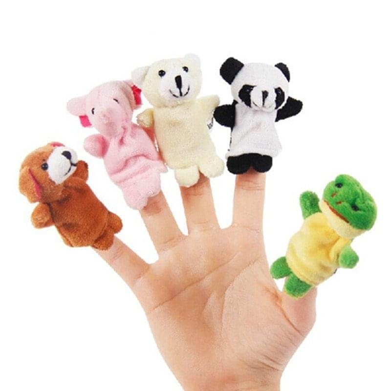 10pc Plush Animal Finger Puppet Set - Image 3